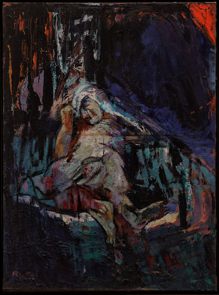 la morte di  Césare olio su tela   200x148 cm 2011
