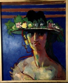 girl with a flowerhat  50x60 cm  oil on canvas 2022