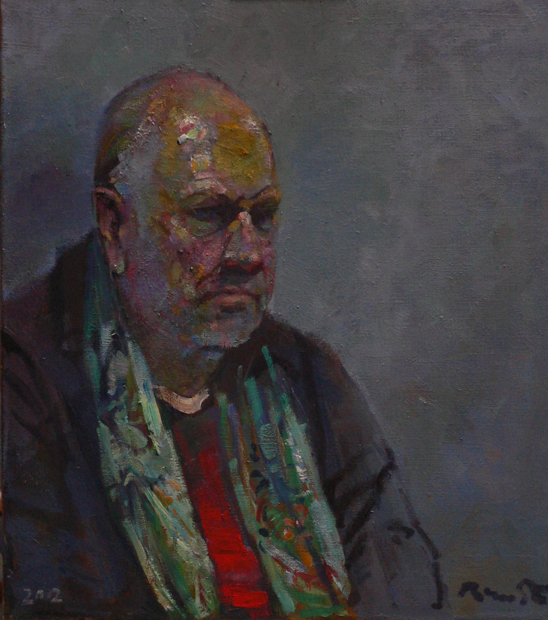 portrait of Pjotr R oil on canvas 50x60cm 