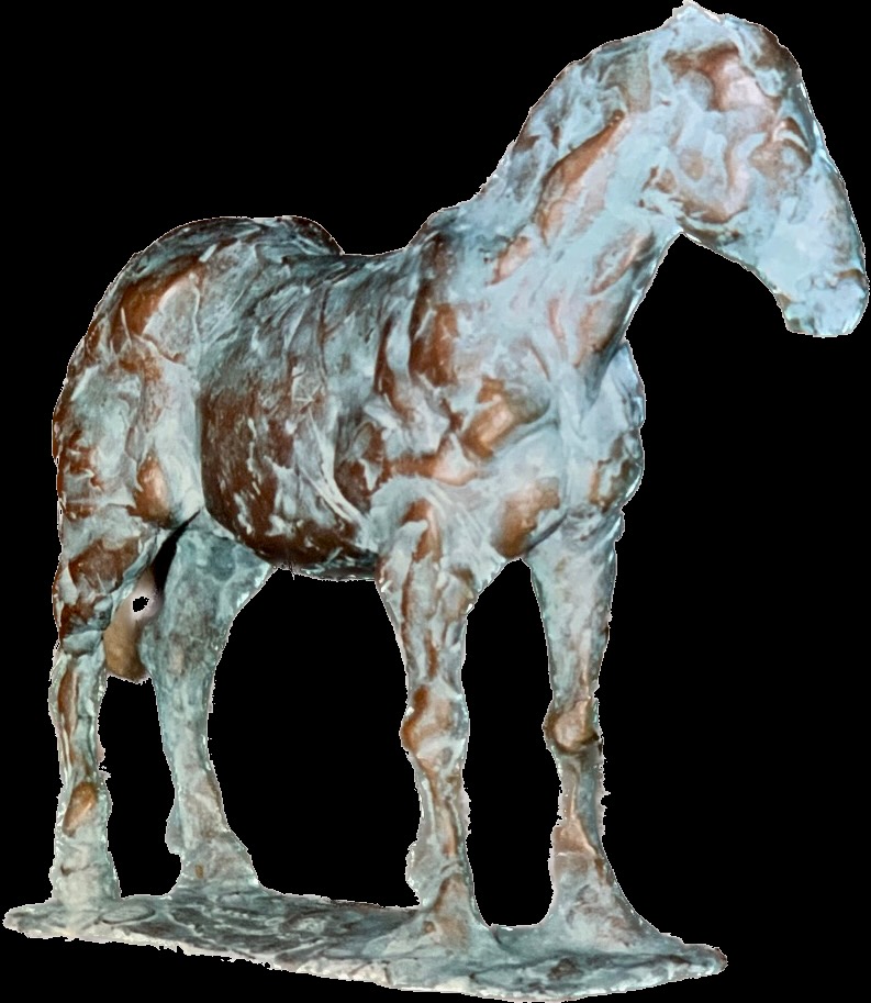 little horse ,bronze H 27 cm L 30 cm