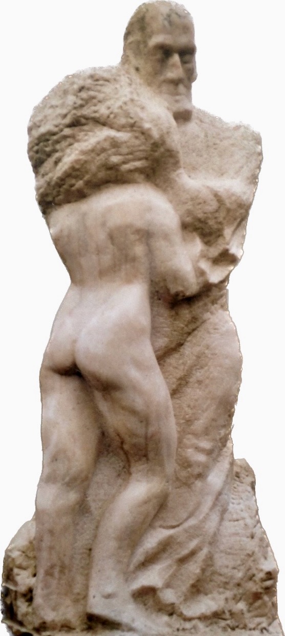marble  ''rosé aurore''   -the tenderness- H about 200 cm 1992 