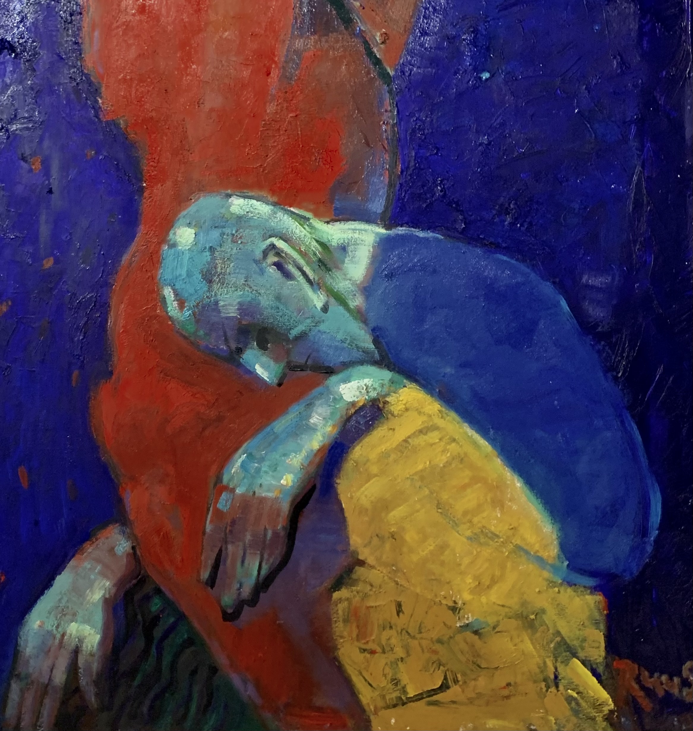 ''sadnass '' 90x100 cm oil on canvas  &euro;7500