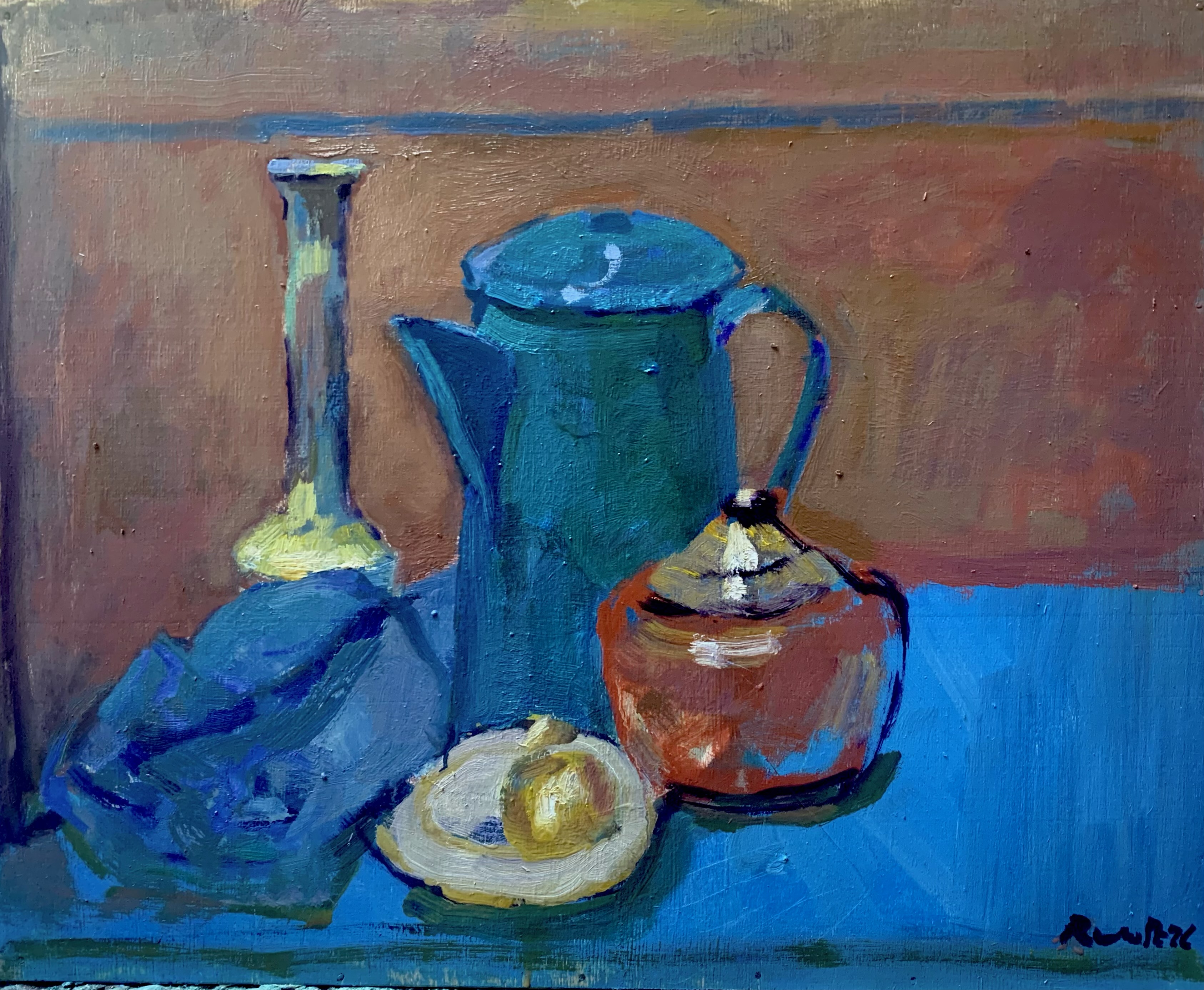 still-life on wood 45x50cm 2026 &euro;1500