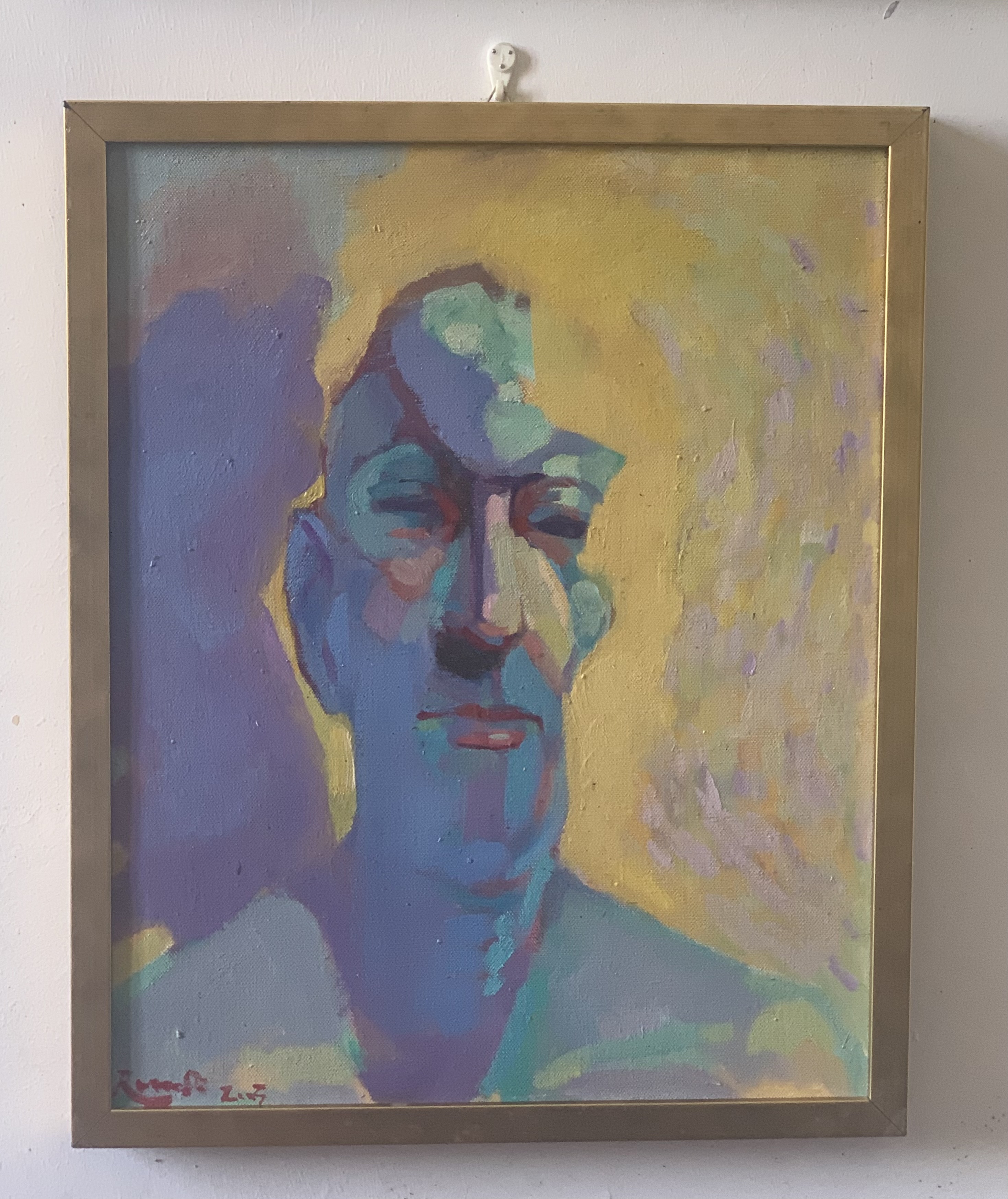 self -portrait ''lumineux oil on canvas 40x50cm   sold coll.V v G  amsterdam holland