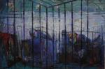 autoportrait en cage /SELFPORTRAIT in cage huile sur toile 192x160 cm 2012