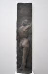 relief nue de dos bronze ca 140 cm  x50 cm