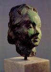 piccolo testa  dell Amelie bronzo A  20 cm  1997 