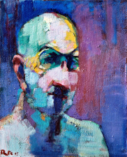 Autoportrait 2005  45X55 Huile sur toile 