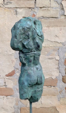 NUDA ,bronzo 10x12x35 cm