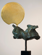 horses of Apollon  brons and  gilded bronze