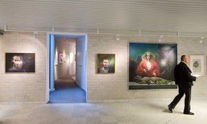  few exhibtion ,right the painting with Mathilde Willink ''the decadence devours the innocence''