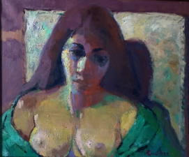  portrait of  E  50X60  cm oil on canvas 2023