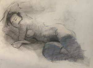 drawing nude craie €1200