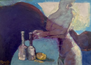 stil-life and nude  60x60cm 0il on canvas €1500